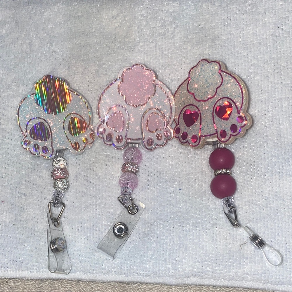 Glittery Easter Badge Reel Set
